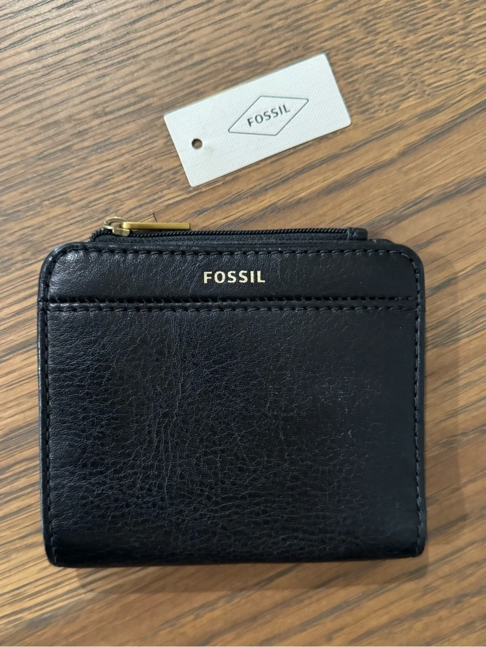Fossil Jori Bifold in Black Leather